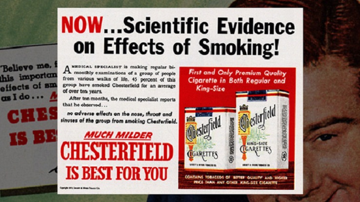 Big Tobacco ad from 1953 sums up the scientific fraud of the entire vaccine industry today